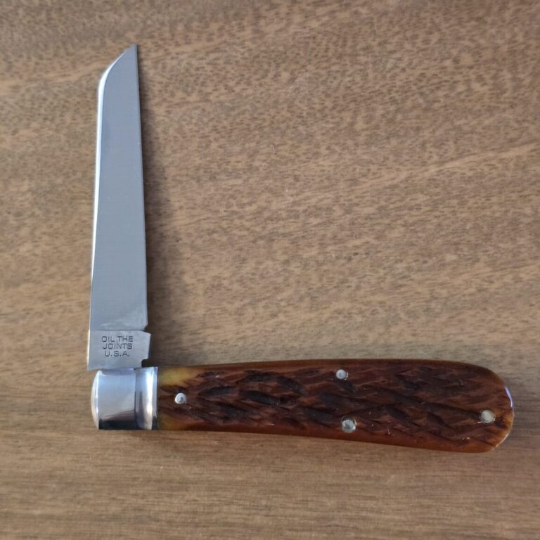 GEC Great Eastern Cutlery Waynorth Real Lambfoot Chestnut Flat Cap Jigged Bone