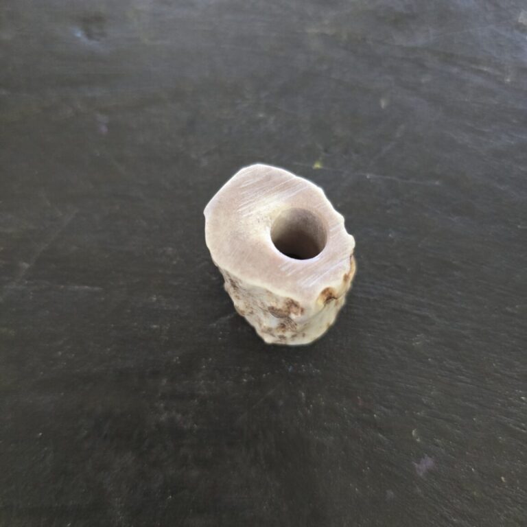 Large Custom Made Lanyard Beads in Deer Antler (3/4")