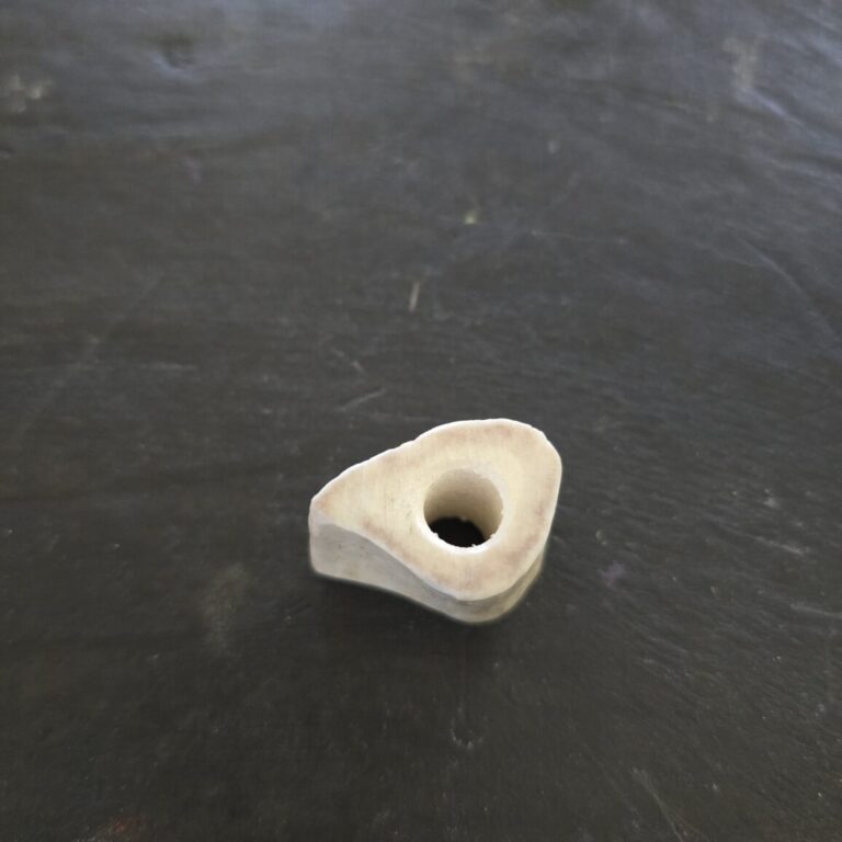 Large Custom Made Lanyard Beads in Deer Antler (3/4")