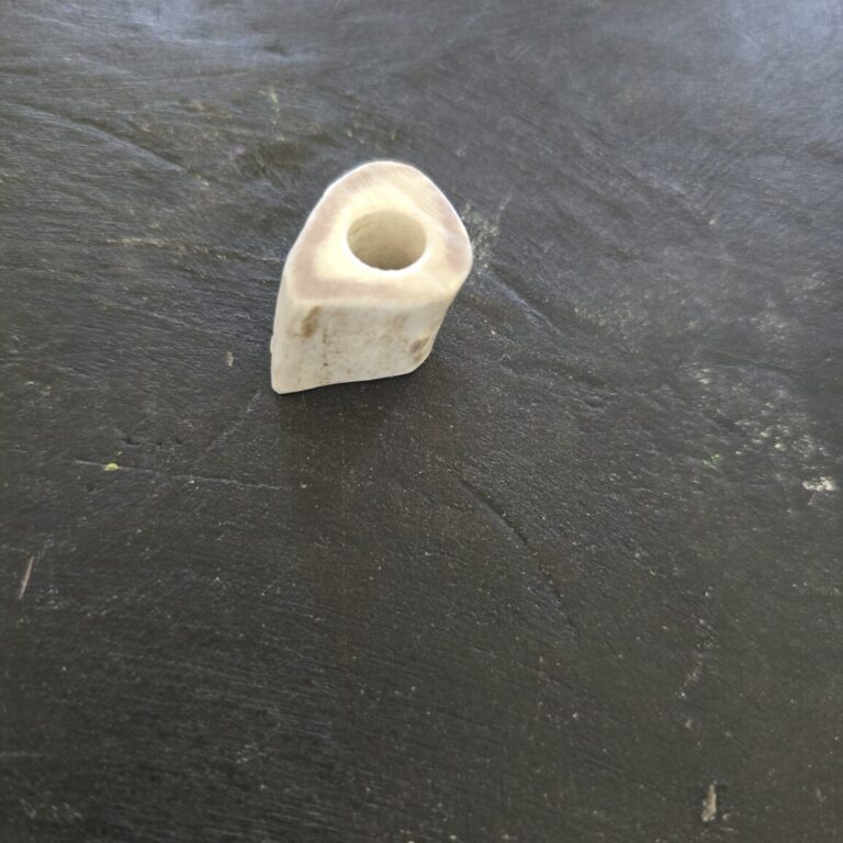 Large Custom Made Lanyard Beads in Deer Antler (3/4")