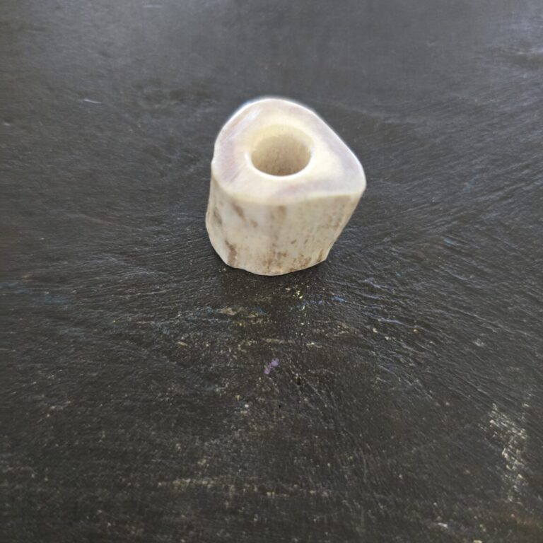 Large Custom Made Lanyard Beads in Deer Antler (3/4")
