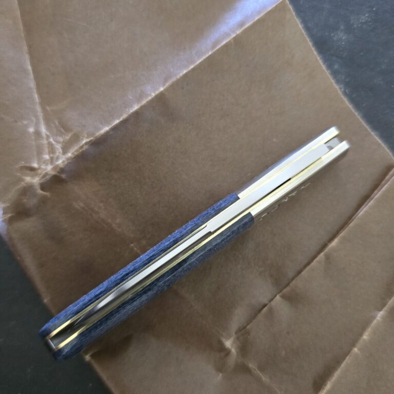 Great Eastern Cutlery #863125 SS Denim Blue Micarta PROTOTYPE