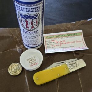 Great Eastern Cutlery #861125 SS Yellow Sawcut Bone PROTOTYPE