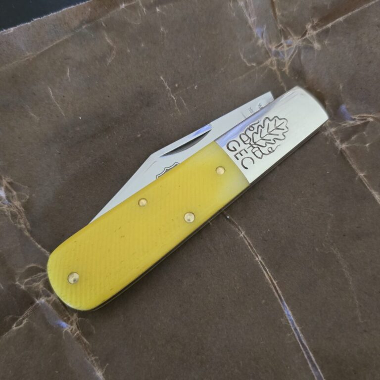Great Eastern Cutlery #861125 SS Yellow Sawcut Bone PROTOTYPE