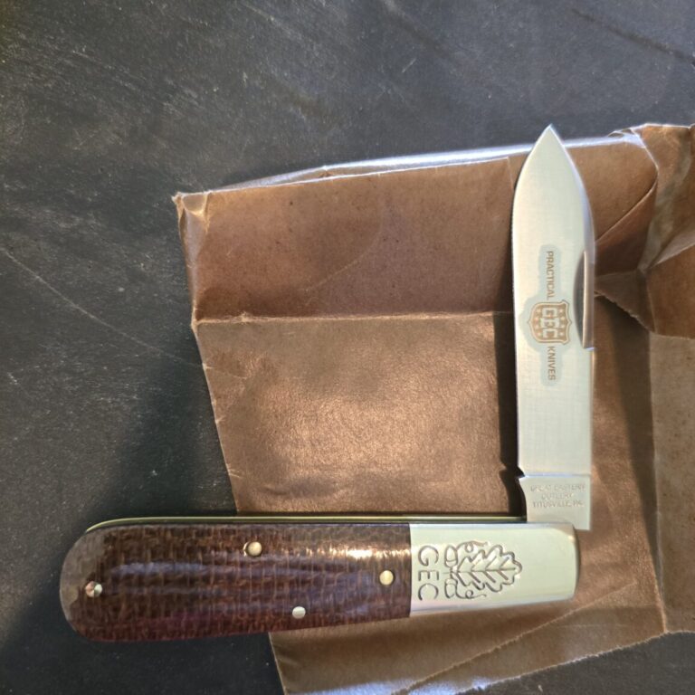 Great Eastern Cutlery #862125 SS Brown Burlap Micarta PROTOTYPE