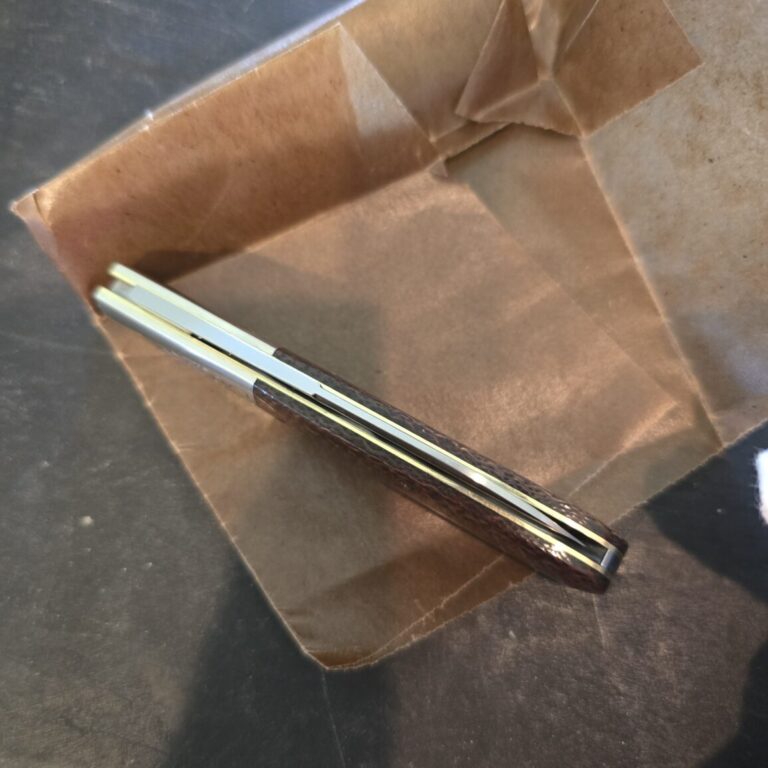 Great Eastern Cutlery #862125 SS Brown Burlap Micarta PROTOTYPE