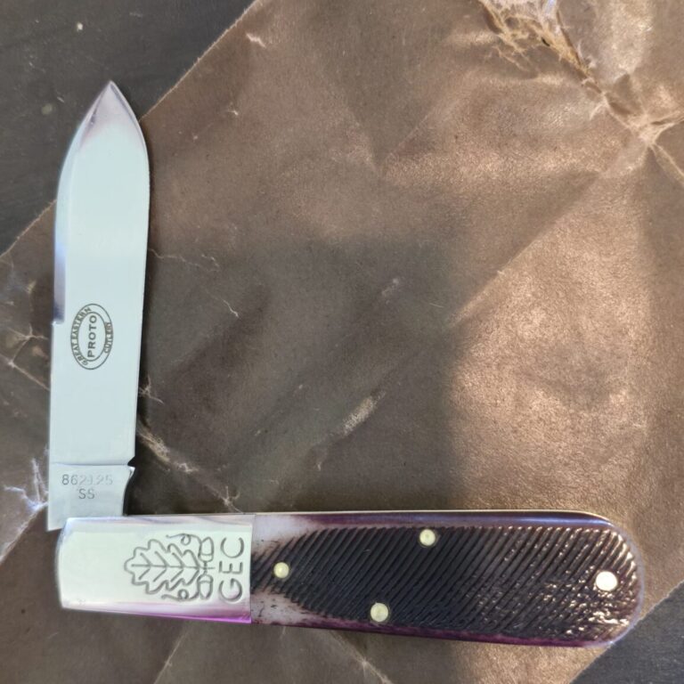 Great Eastern Cutlery #862125 SS Classic Brown Sawcut Bone PROTOTYPE