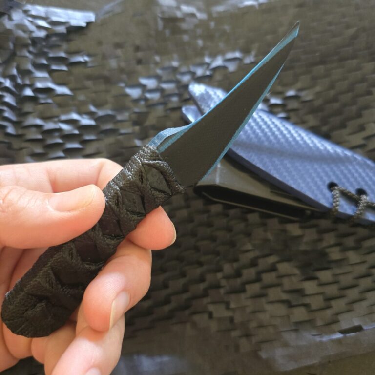 Revenant Corps G10 Great Tailed Grackle with Sheath, Black on Blue