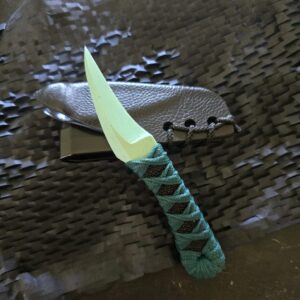 Revenant Corps G10 Great Tailed Grackle with Sheath, Black on Green with Ray Skin