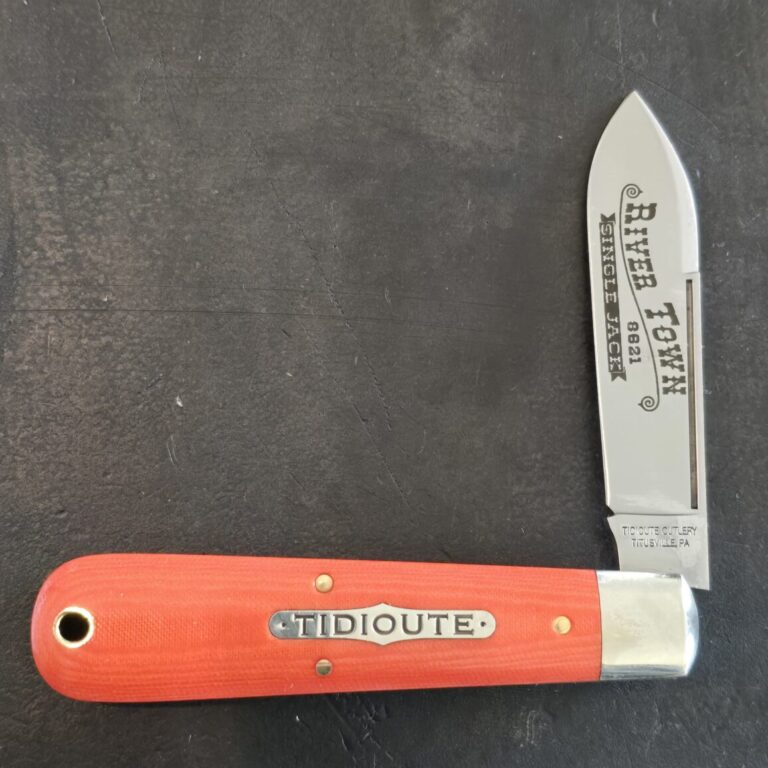 Great Eastern Cutlery #862125 Ember Orange Linen Micarta PROTOTYPE