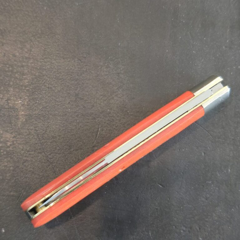Great Eastern Cutlery #862125 Ember Orange Linen Micarta PROTOTYPE