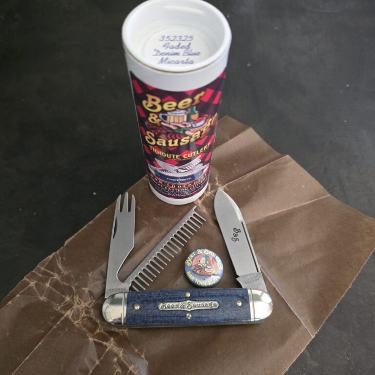 Great Eastern Cutlery #352325 Faded Denim Blue Micarta