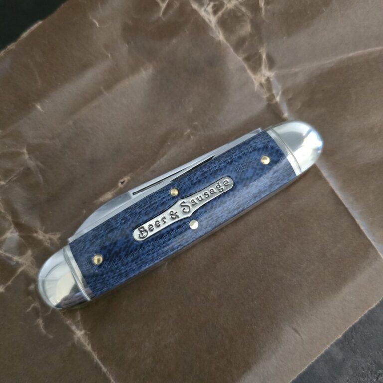 Great Eastern Cutlery #352325 Faded Denim Blue Micarta PROTOTYPE