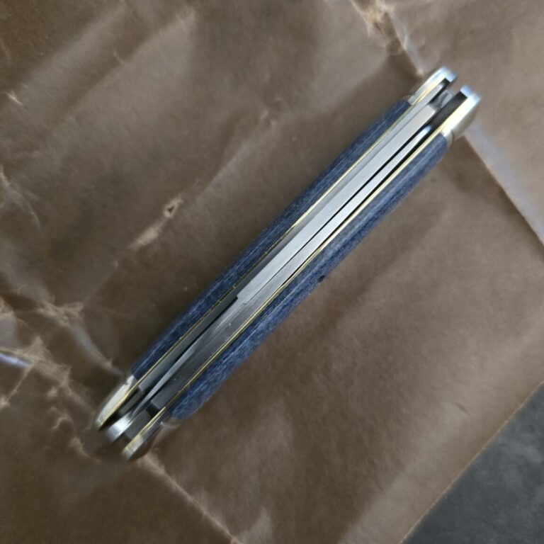 Great Eastern Cutlery #352325 Faded Denim Blue Micarta PROTOTYPE