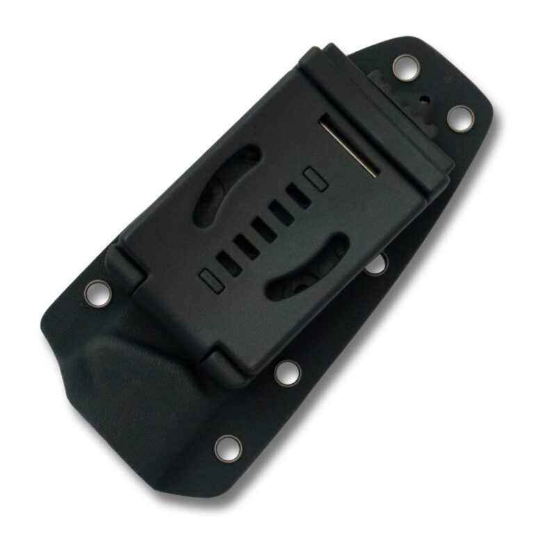 RoseCraft Blades  F4 Fixed Blade RCF004 in Black Powder Coated Stainless Steel and Black Micarta