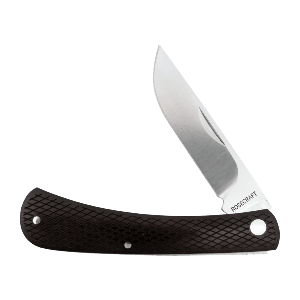 New Traditional Knives from RoseCraft Blades knives for sale RoseCraft Blades Overall Creek Farm Hand Black Sandalwood RCT022-BSW knives for sale