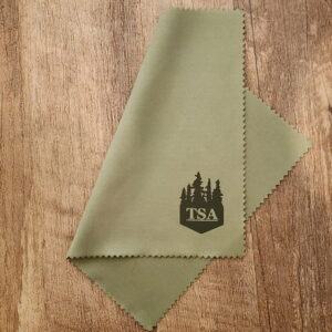 TSA Knives Silky 6x7” Dark Olive Green Cleaning Cloth