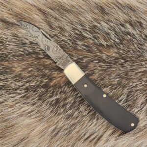 Tuna Valley Cutlery Phoenix Jack Gabon Ebony Damascus 1 of 70 knives for sale