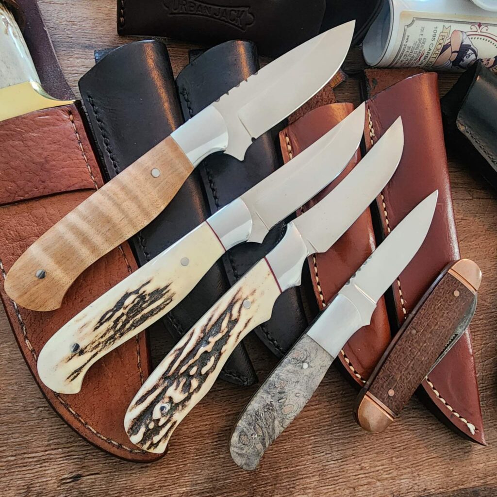 Tuesday's Collection. knives for sale J.E. Darby 1990's Custom made Sheath Knives