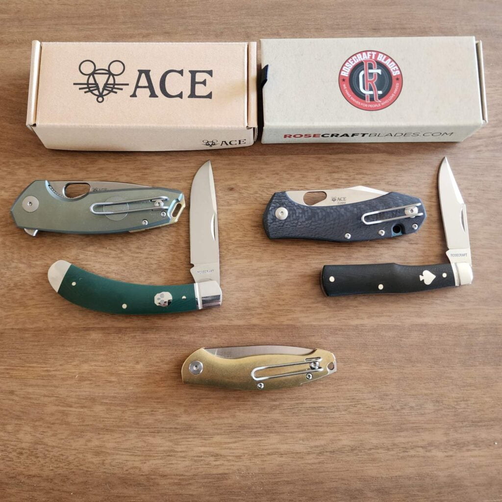 New From Giant Mouse and Rosecraft. knives for sale Giant Mouse Knives for sale