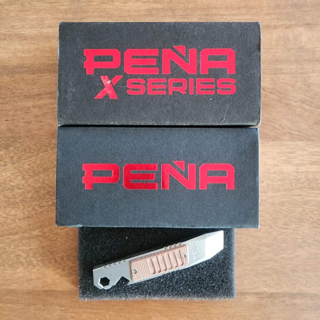 New knives are coming this Tuesday Afternoon. knives for sale PENA Brown Micarta Pry Bar M390 knives for sale