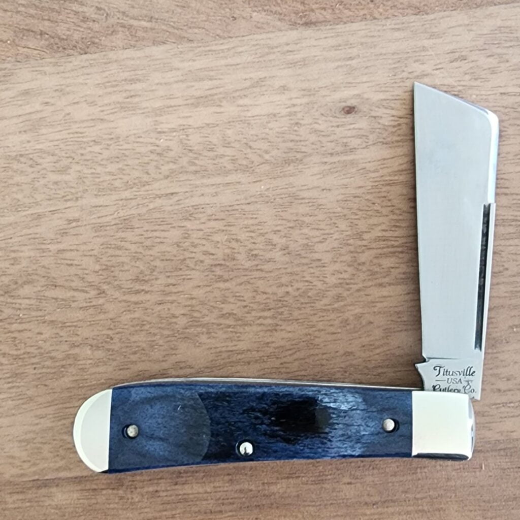 TSAK Exclusive Lone Wolf Giraffe Bone knives for sale Titusville TSA Exclusive Lone Wolf Giraffe Bone Big Easy Cotton Sampler 1095 Carbon W/ Long Pull 1 of 6 knives for sale