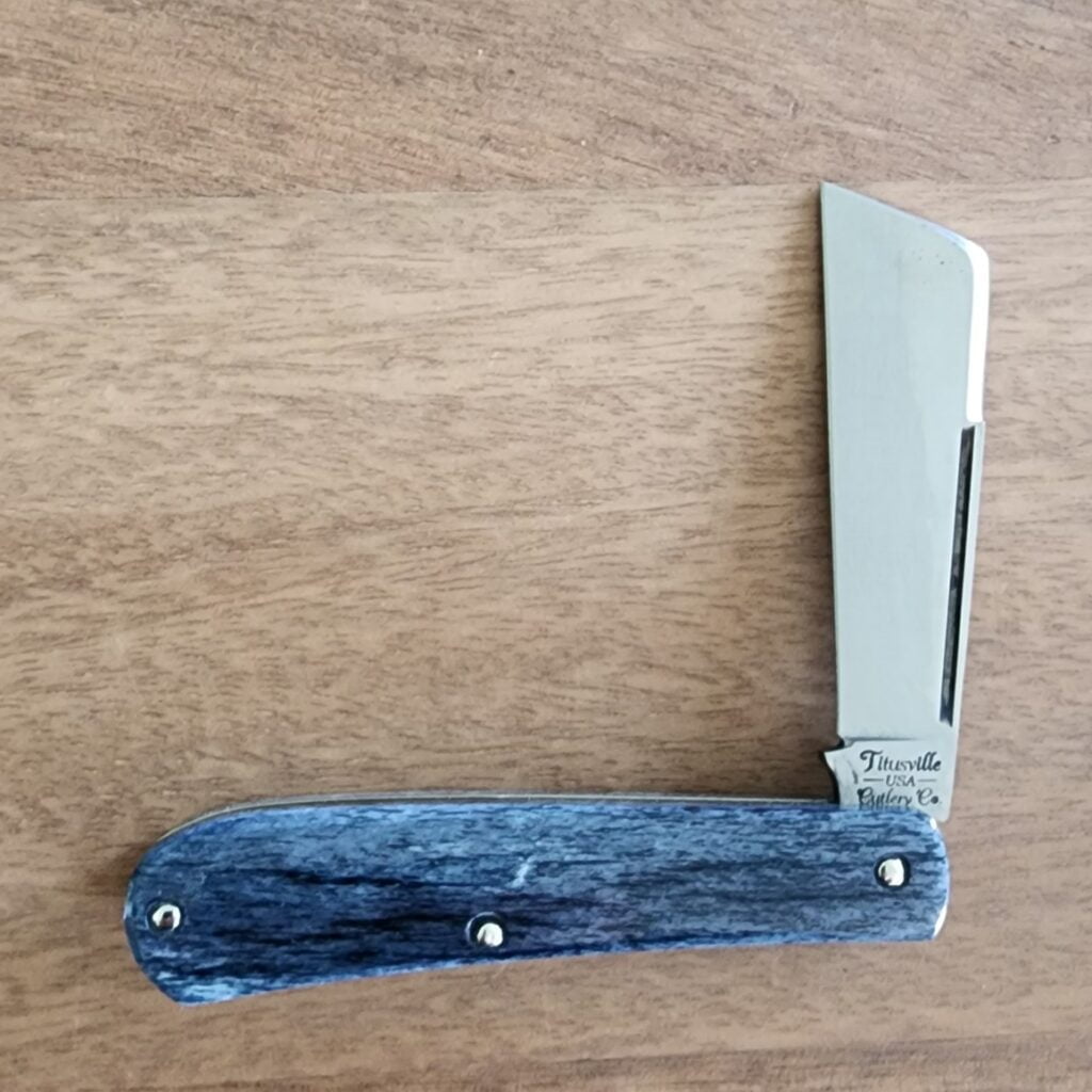 TSAK Exclusive Lone Wolf Giraffe Bone knives for sale Titusville TSA Exclusive Lone Wolf Giraffe Bone Big Easy Cotton Sampler Shadow Pattern 1095 Carbon W/ Long Pull 1 of 6 knives for sale