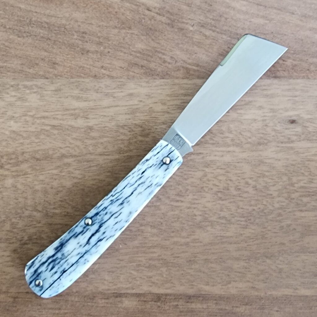 TSAK Exclusive Lone Wolf Giraffe Bone knives for sale Titusville TSA Exclusive Lone Wolf Giraffe Bone Big Easy Cotton Sampler Shadow Pattern 1095 Carbon W/ Long Pull 1 of 6 knives for sale