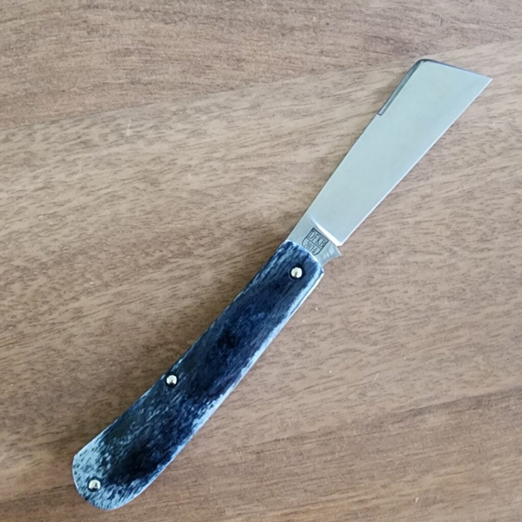 TSAK Exclusive Lone Wolf Giraffe Bone knives for sale Titusville TSA Exclusive Lone Wolf Giraffe Bone Big Easy Cotton Sampler Shadow Pattern 1095 Carbon W/ Long Pull 1 of 6 knives for sale