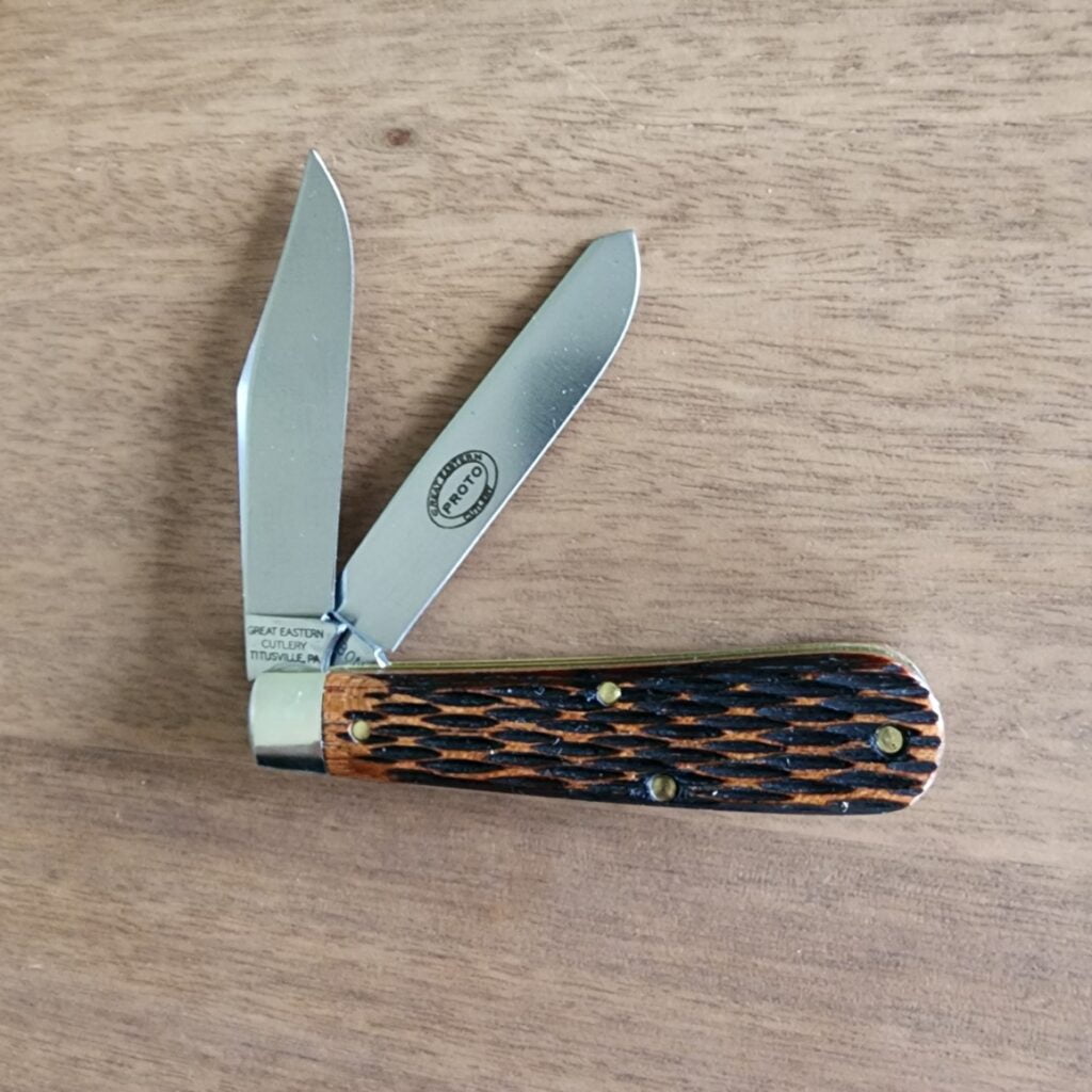 Great Eastern Cutlery Rendezvous. knives for sale Great Eastern Cutlery #391224 Jigged Brazilian Cherry PROTOTYPE knives for sale