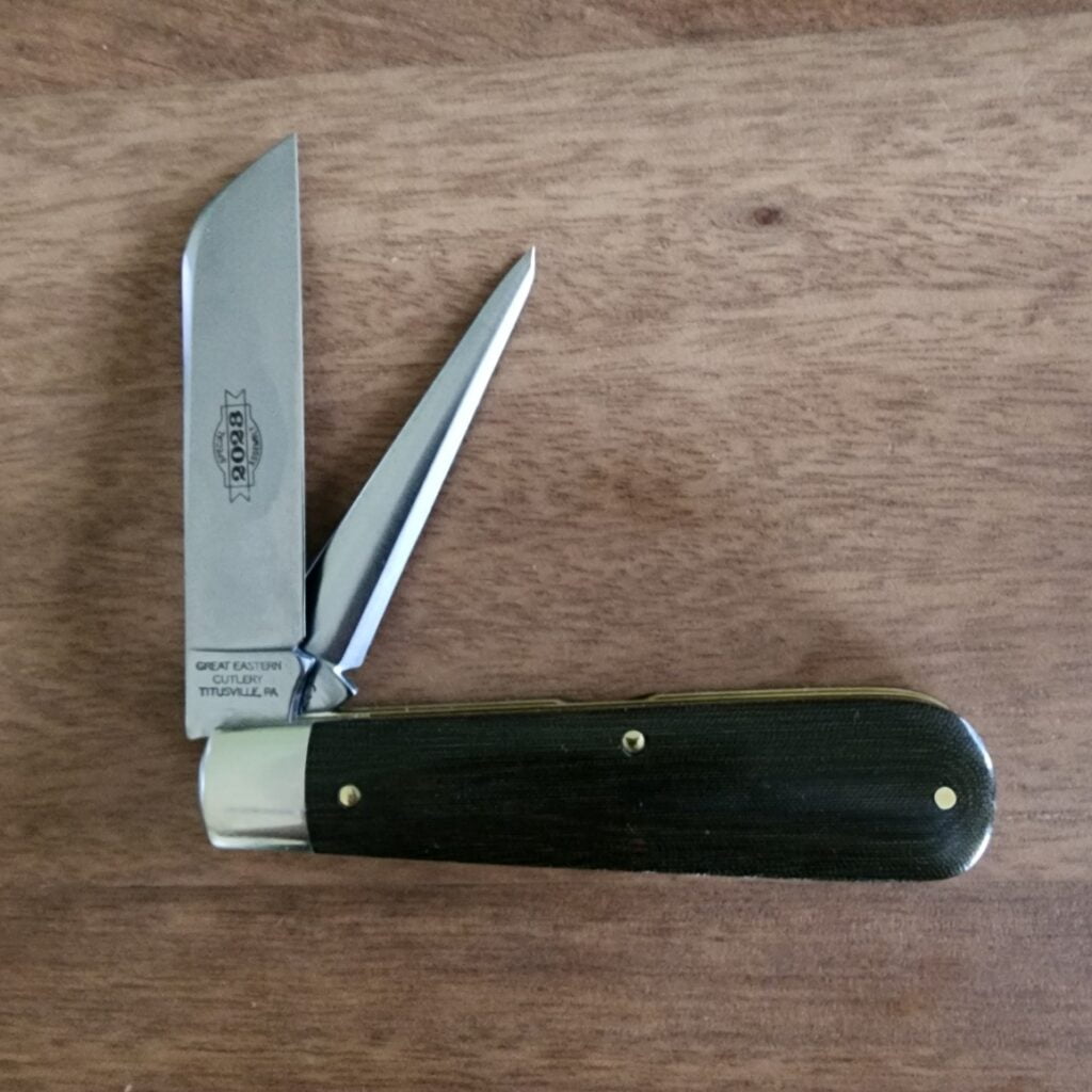 Great Eastern Cutlery Rendezvous. knives for sale Great Eastern Cutlery #863223 OD Green Linen Micarta (1 of 31 made) knives for sale