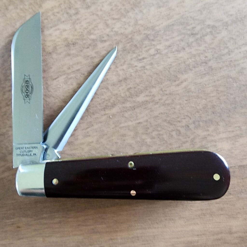 Great Eastern Cutlery Rendezvous. knives for sale Great Eastern Cutlery #863223 Burgandy ESPL (1 of 15 made) knives for sale