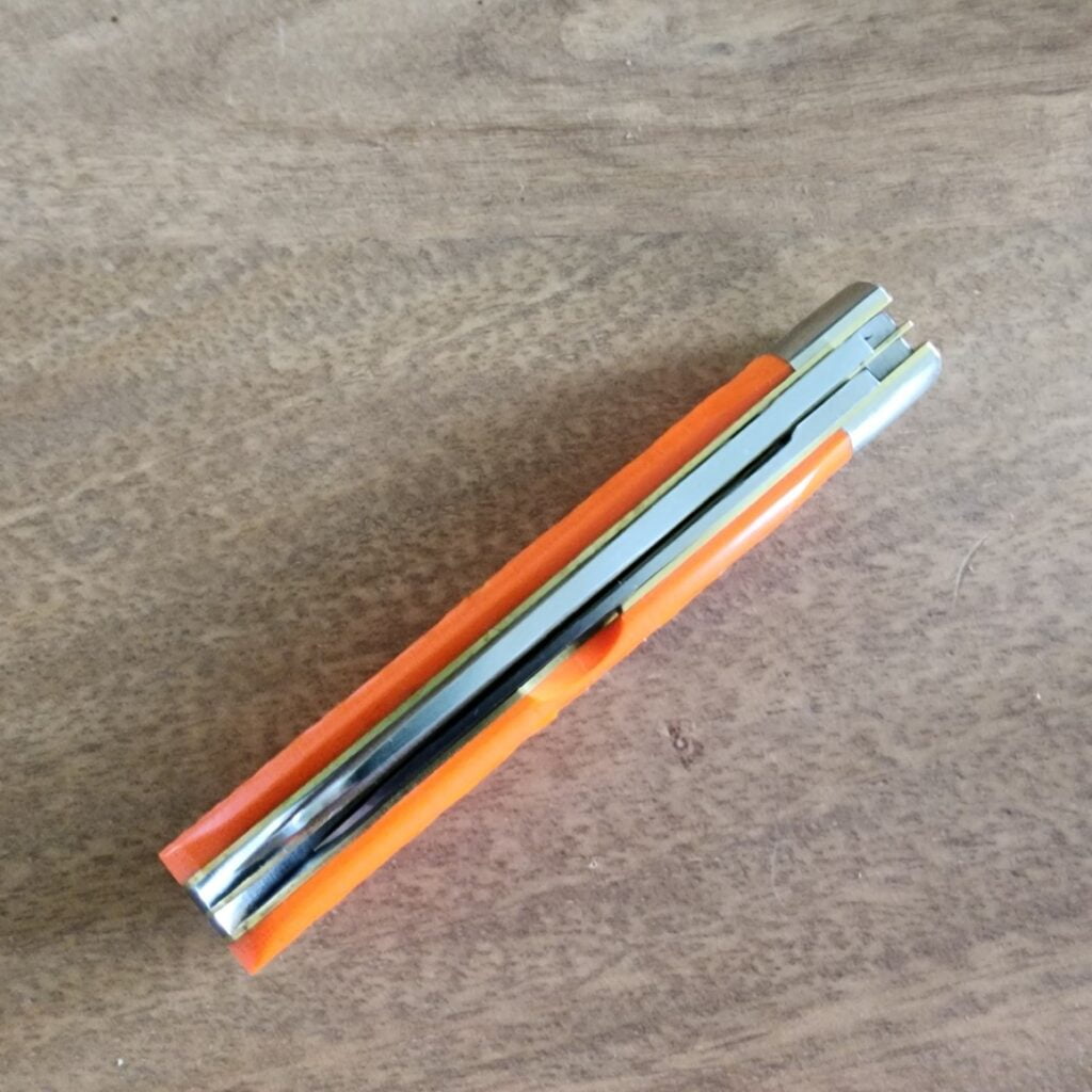 Great Eastern Cutlery Rendezvous. knives for sale Great Eastern Cutlery #863223 Jigged Orange Delrin ESPL (1 of 27 made) knives for sale