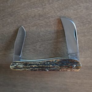 Titusville Cutlery Rooster Comb Genuine Burnt Stag Shadow Pattern 1 of 15 11/2024 knives for sale