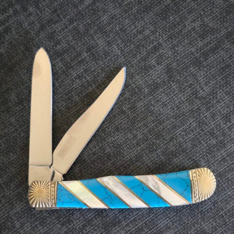 Frost Cutlery Trapper in Turquoise and MOP