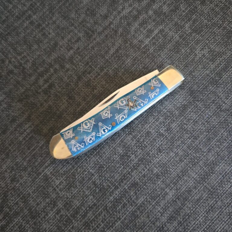 Frost Cutlery Trapper in Blue Bone
