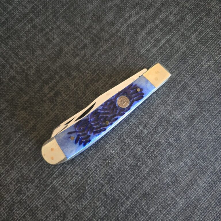 Frost Cutlery Trapper in Blue Bone