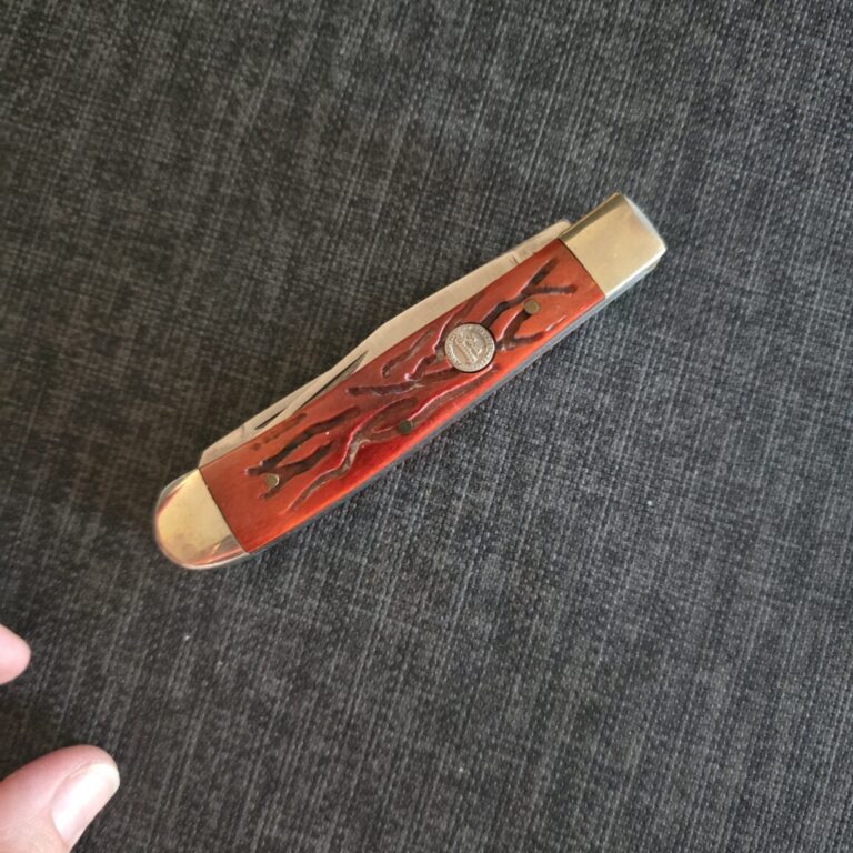 Frost Cutlery Trapper in Brown Bone