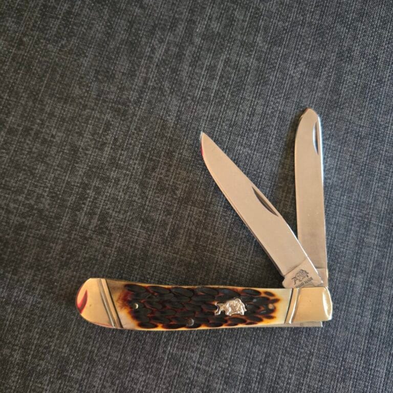Frost Cutlery Trapper in Brown Bone