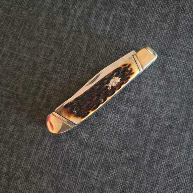 Frost Cutlery Trapper in Brown Bone