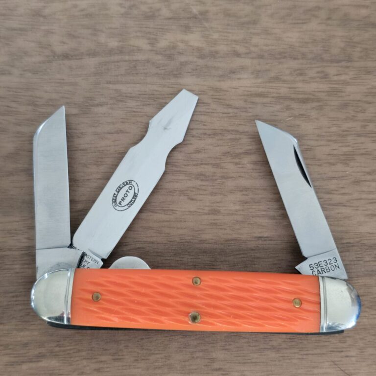 Great Eastern Cutlery #53E323 Jigged Orange Delrin PROTOTYPE