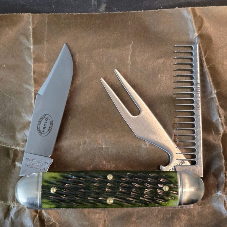 Great Eastern Cutlery #351325 Fairway Green Jigged Bone PROTOTYPE