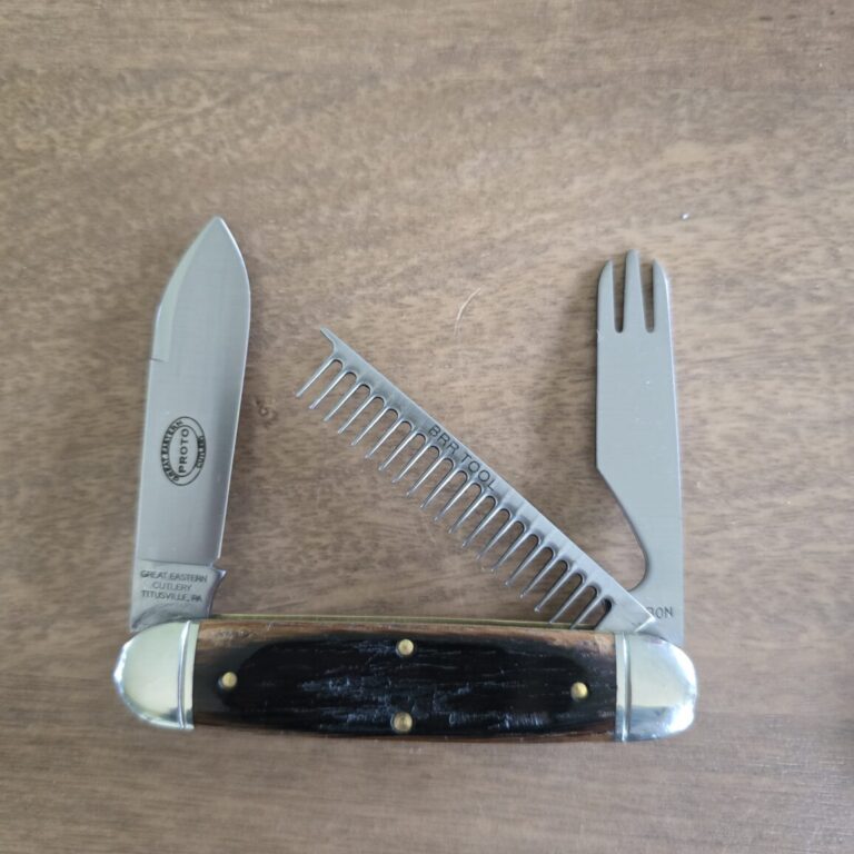 Great Eastern Cutlery #352325 Charred Whiskey Barrel Oak PROTOTYPE