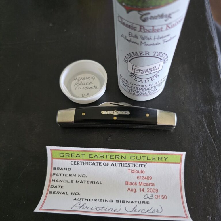 Great Eastern Cutlery #613409 Black Micarta SN3