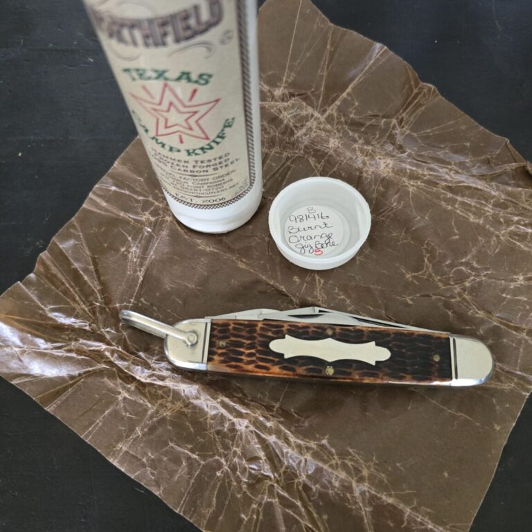 Great Eastern Cutlery #981416 Burnt Orange Jigged Bone