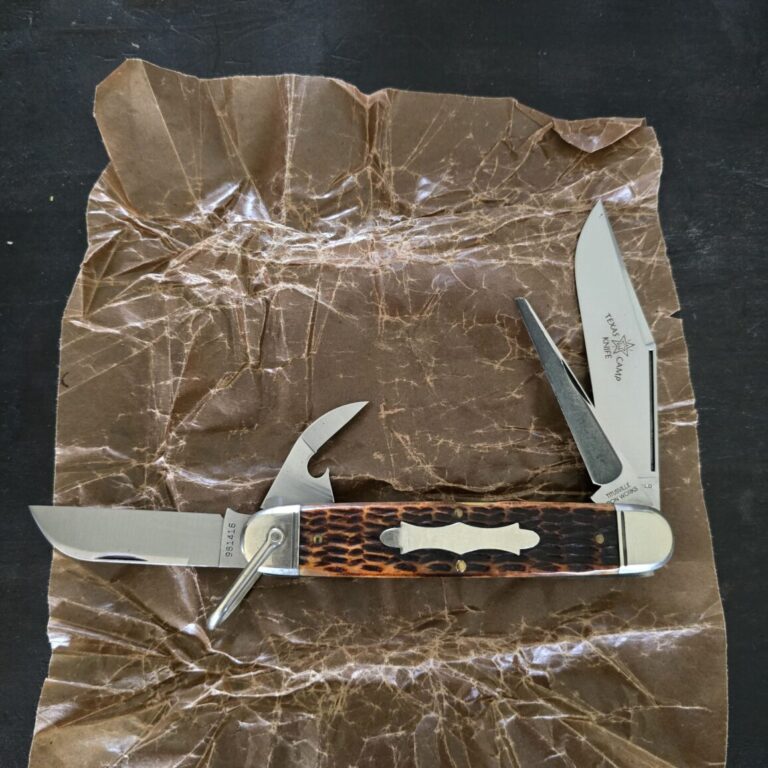 Great Eastern Cutlery #981416 Burnt Orange Jigged Bone