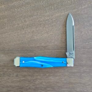 Titusville Cutlery Lexingtonian in Sapphire Acrylic and 1095 Carbon by Daniels 2025 "Salesman Sample"