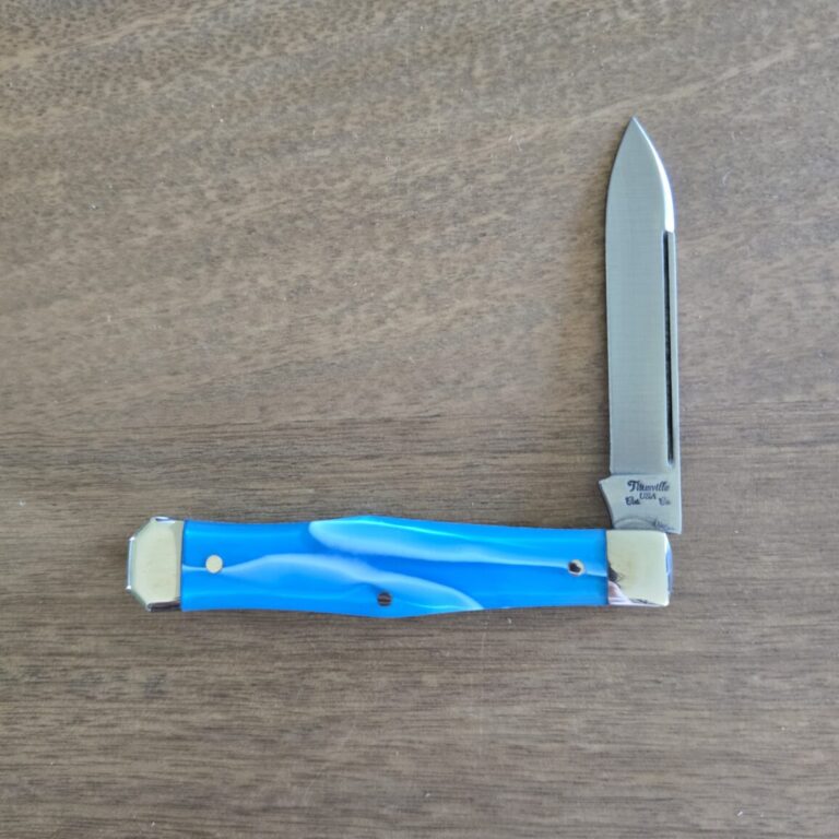 Titusville Cutlery Lexingtonian in Sapphire Acrylic and 1095 Carbon by Daniels 2025 "Salesman Sample"