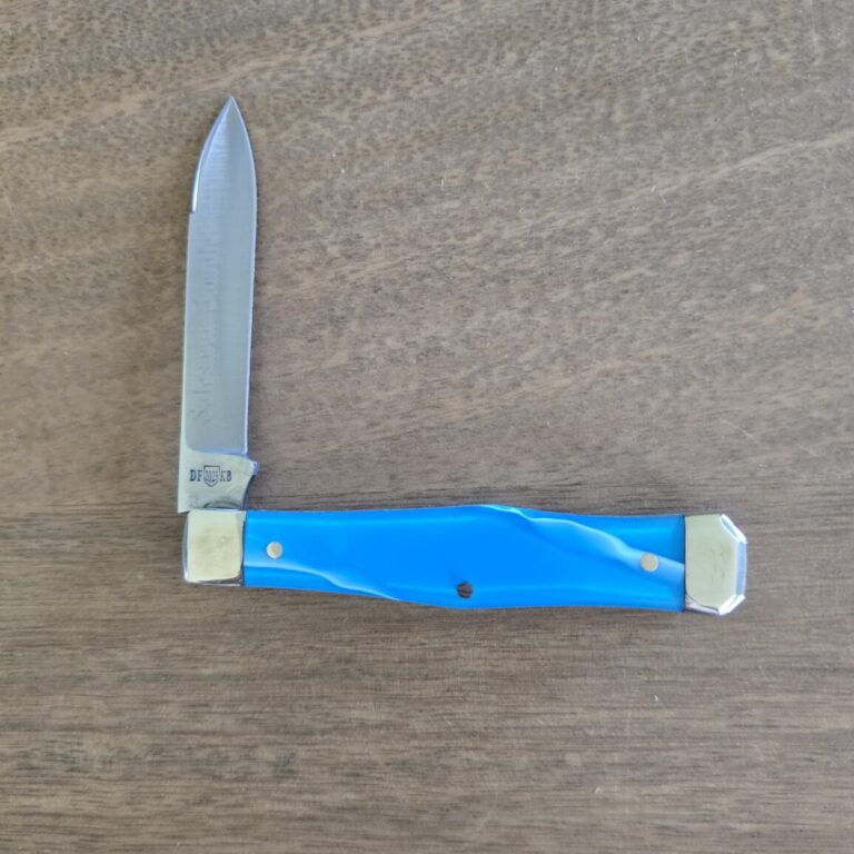 Titusville Cutlery Lexingtonian in Sapphire Acrylic and 1095 Carbon by Daniels 2025 "Salesman Sample"
