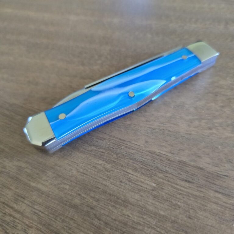Titusville Cutlery Lexingtonian in Sapphire Acrylic and 1095 Carbon by Daniels 2025 "Salesman Sample"